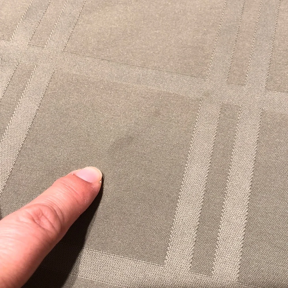 Elegant Sage Color Oval Plaid Tablecloth